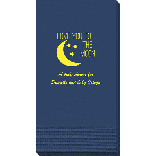 Love You To The Moon Guest Towels